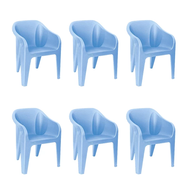 صندلی دسته دار ناصر پلاستیک مدل 889(6عدد)