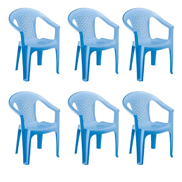 صندلی پلاستیکی ناصر پلاستیک مدل 854(6 عددی)